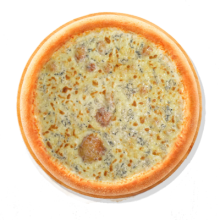 5. 4 СЫРА - 30cm; Соус, Сыр обычный, Моцарелла, Копчёный сыр, Сыр с синей плесенью