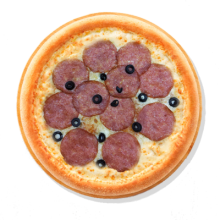 10. SALAAMI - 40cm; Kaste, Juust Mozzarella, Salaami, Oliivid