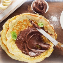 Блины с шоколадом